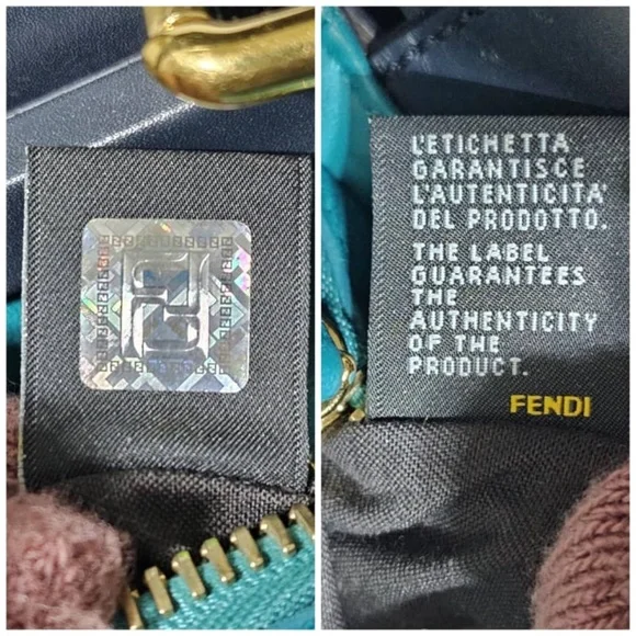 Authentic Fendi Peekaboo Normal Bag Deep Navy Blue - Picture 9 of 14